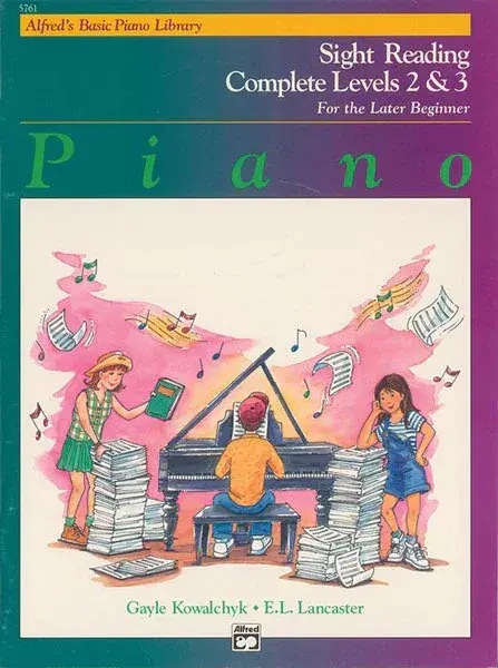 Alfred's Basic Piano Library: Sight Reading Book Complete Level 2 & 3: Piano Book