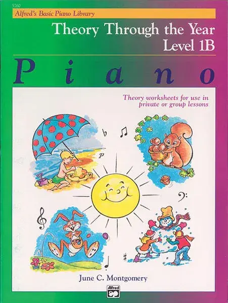 Alfred's Basic Piano Library: Theory Through the Year Book 1B: Piano Book