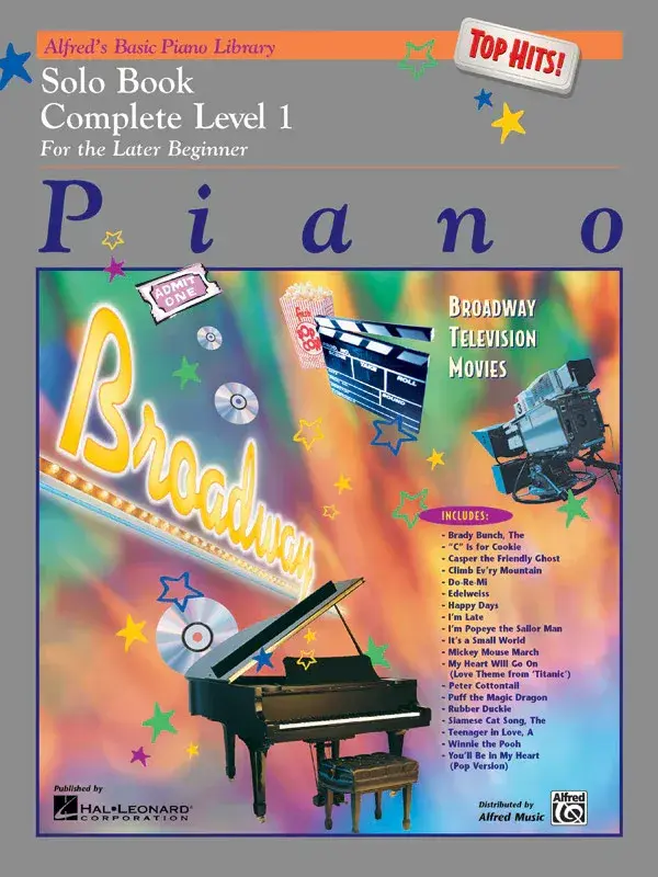 Alfred's Basic Piano Library: Top Hits! Solo Book Complete 1 (1A/1B): Piano Book