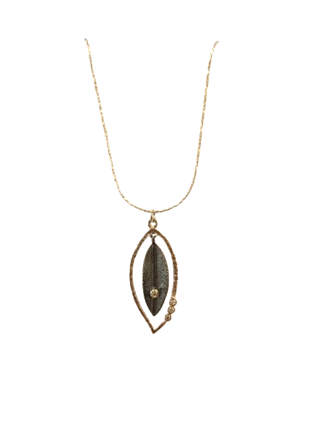 18 Oxidized Sterling Silver small faceted CZ oxidized leaves in silver leaf, made by Ithil metal works.