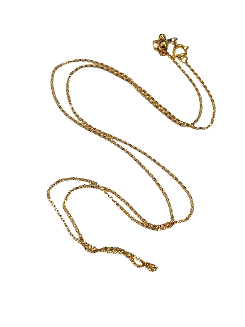 22 14K gold filled 1.30mm adjustable rolo chain with spring ring clasp.