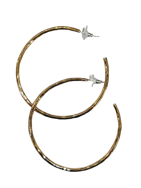 Alchemia 2.6mm x 66.86mm large 60mm hammered hoop by Charles Albert.