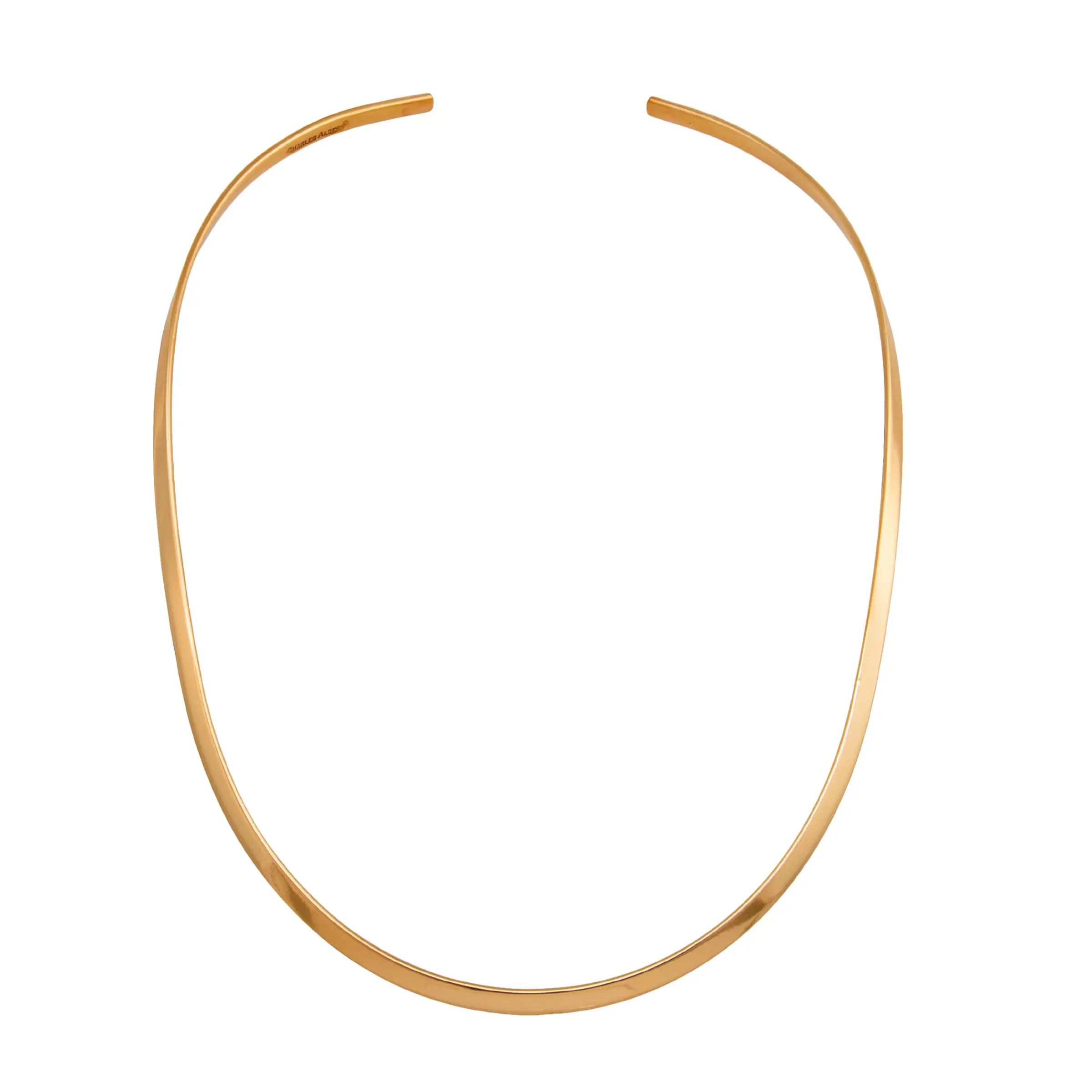 Alchemia  3.5mm Oval Flat Open Back Neck Collar made by Charles Albert 