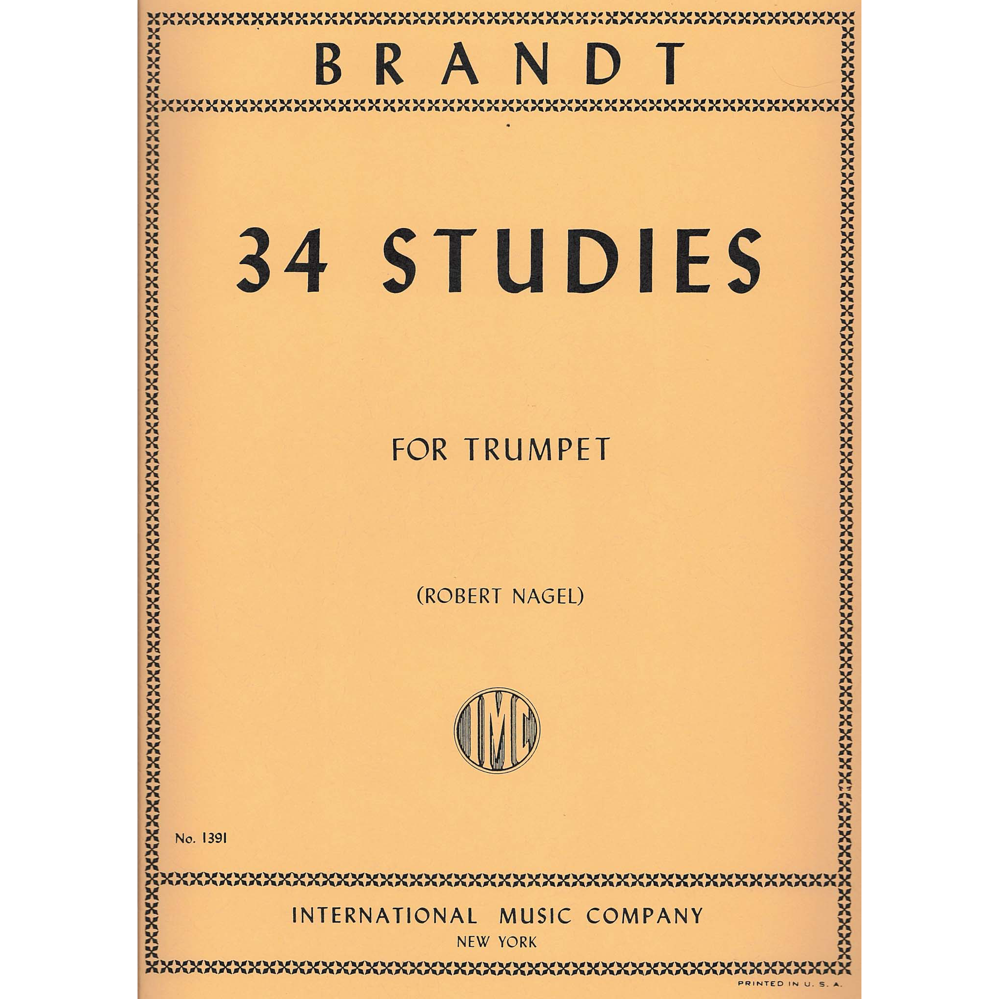 34 Studies on Orchestral Motives for Solo Trumpet by Vassily Brandt