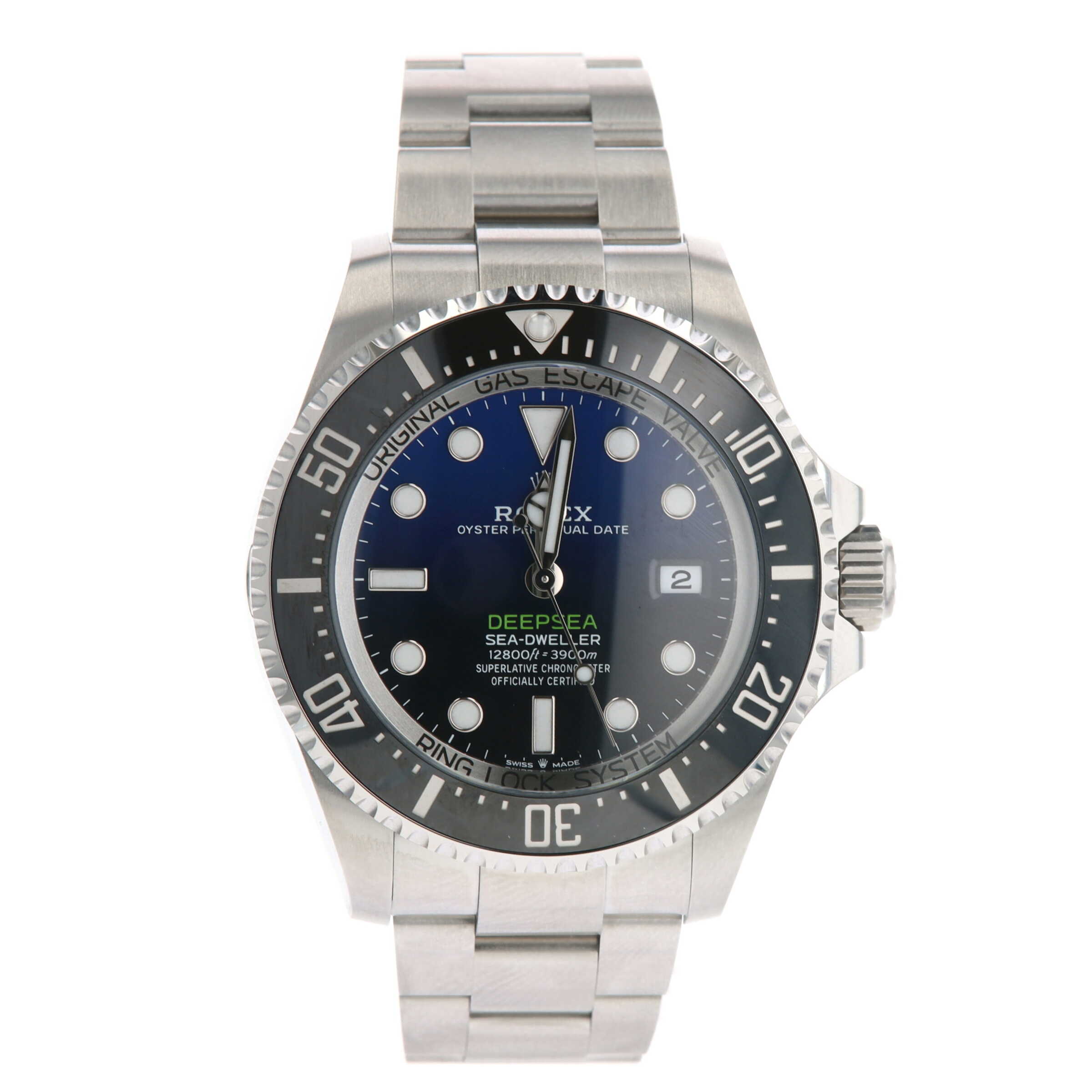 Stainless Steel Blue/Black Dial 44 mm 2023 Rolex Deepsea Sea Dweller Watch, Pre-Owned