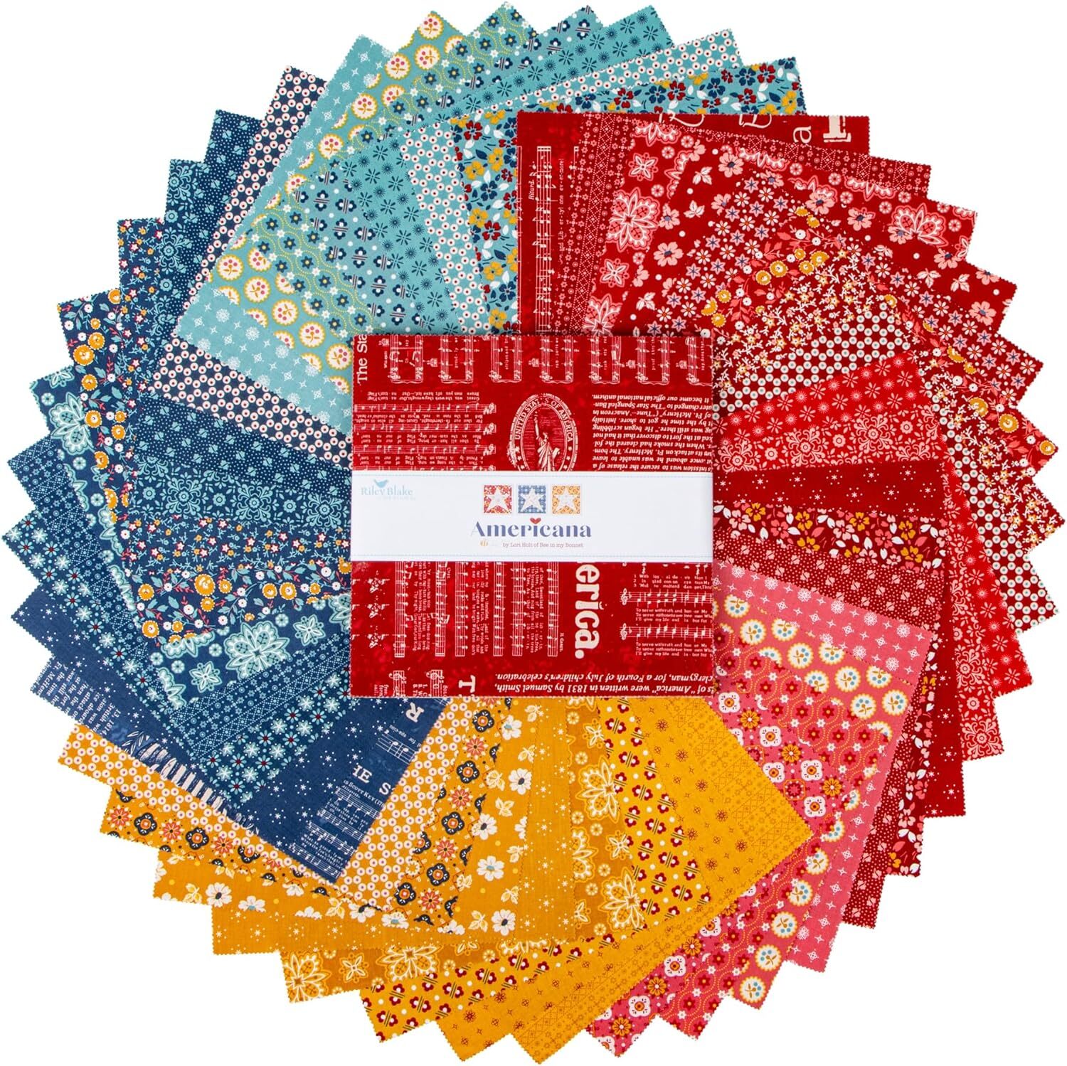 Americana, 5 Stacker, 42 pcs, Created by Lori Holt for Riley Blake Designs, #5-16080-42