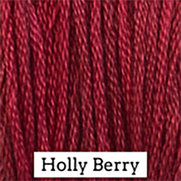 Classic Colorworks Hand-Dyed Cotton Floss – Holly Berry – 6 Strand Embroidery Thread – 5 Yards
