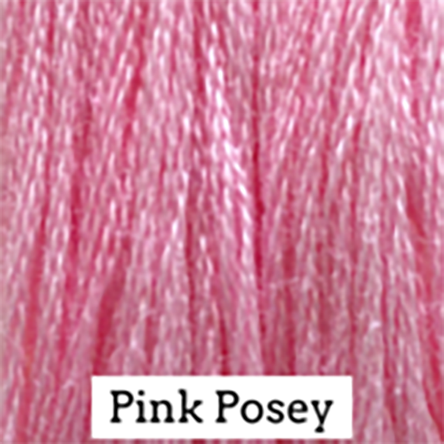 Classic Colorworks Hand-Dyed Cotton Floss – Pink Posey – 6 Strand Embroidery Thread – 5 Yards