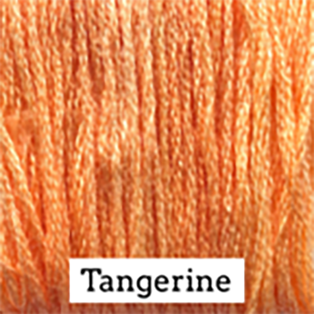 Classic Colorworks Hand-Dyed Cotton Floss – Tangerine – 6 Strand Embroidery Thread – 5 Yards