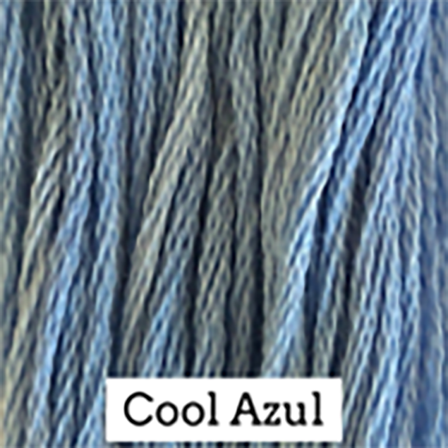 Classic Colorworks Hand-Dyed Cotton Floss – Cool Azul – 6 Strand Embroidery Thread – 5 Yards