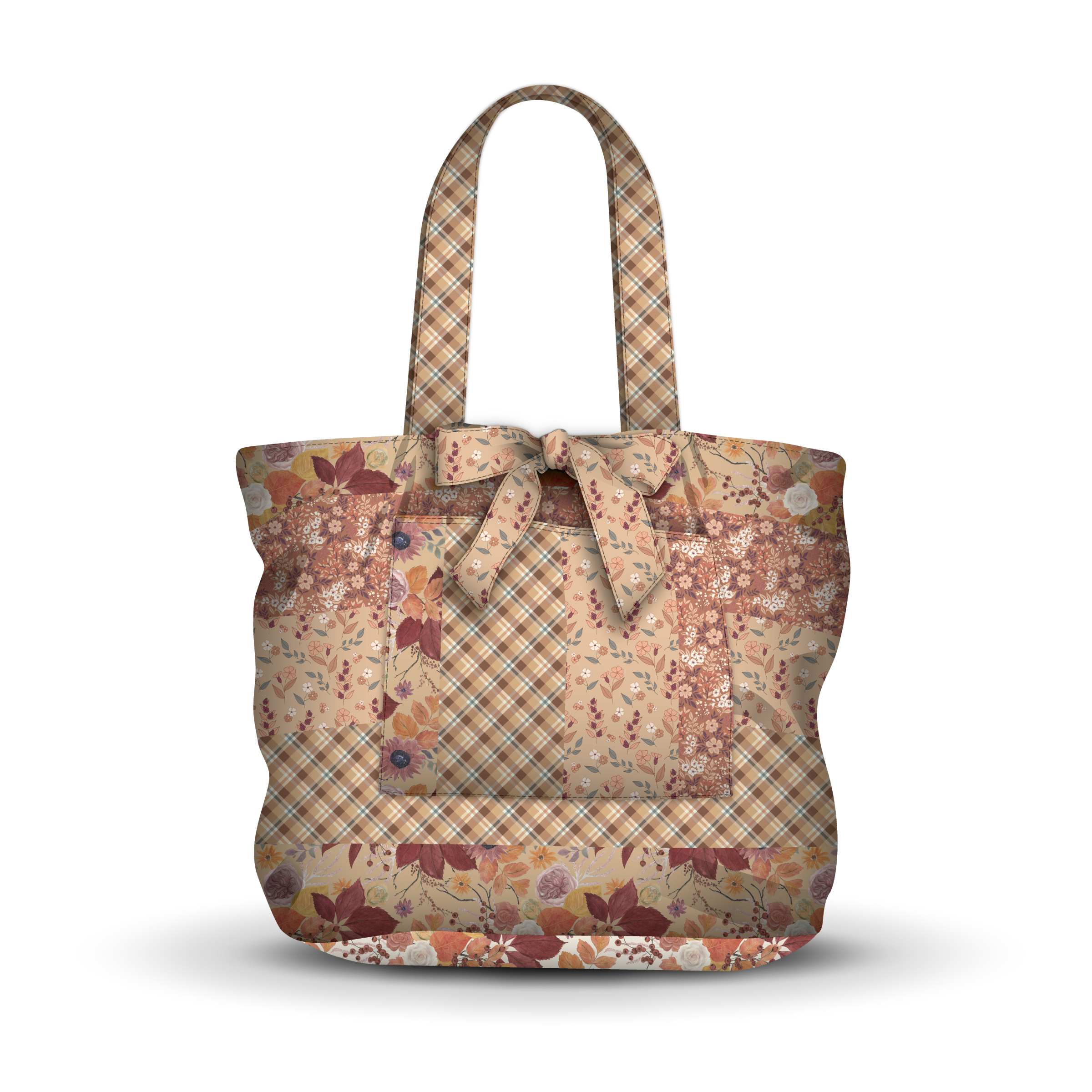 Evening on the Prairie Home Dec 42in x 60in Cottage Core Tote Panel Sienna