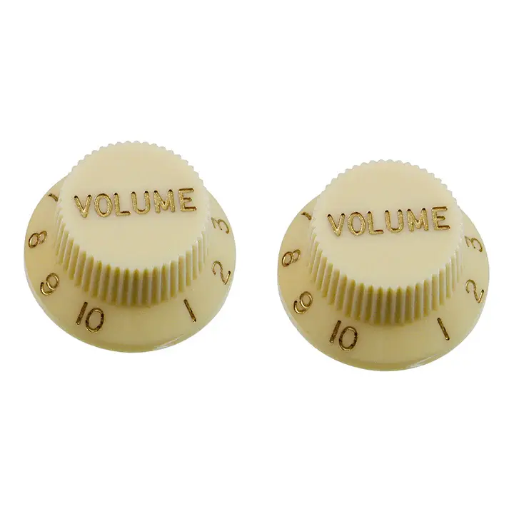 Plastic Volume Knobs for Stratocaster® - Vintage Cream / Pack of 2