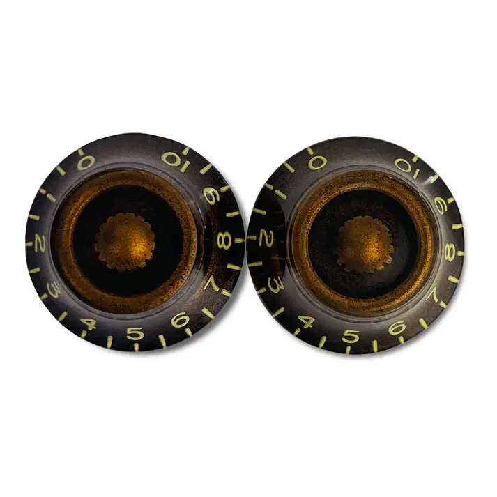 Set of 2 Vintage-style Bell Knobs - Chocolate / Standard / Pack of 2