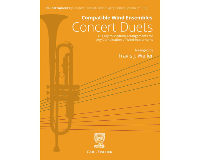 COMPATIBLE WIND ENSEMBLES CONCERT DUETS FOR CLARINET, TRUMPET, TENOR SAX, EUPHONIUM TC - ARR WELLER