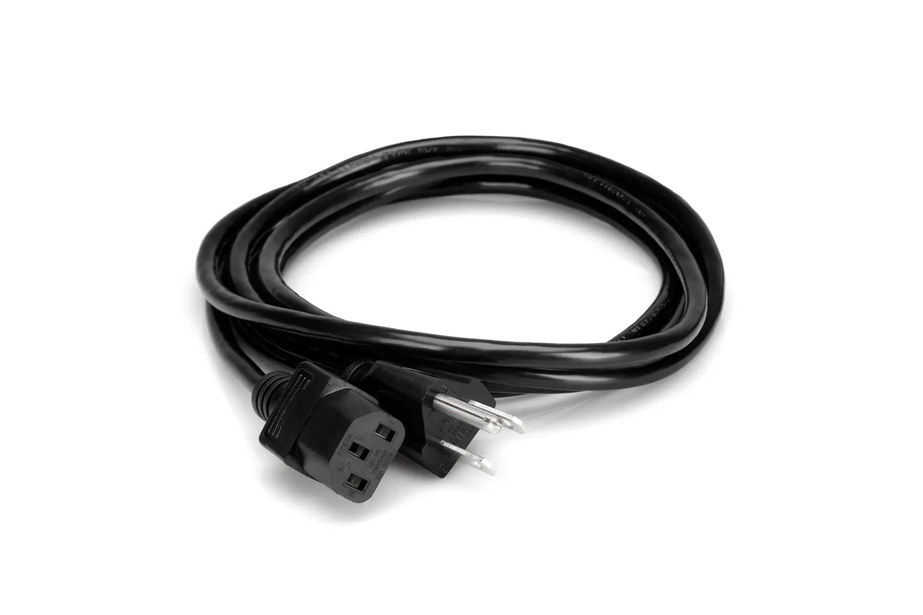 HOSA PWC148 8' IEC C13 TO NEMA 5-15P BLACK JACKET POWER CORD