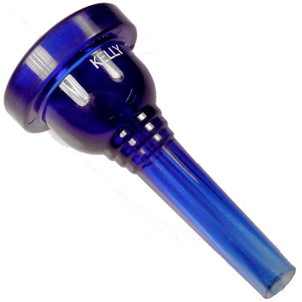 KELLY MOUTHPIECES TB65CB SMALL SHANK TROMBONE AND BARITONE 6 1/2AL CRYSTAL BLUE MOUTHPIECE