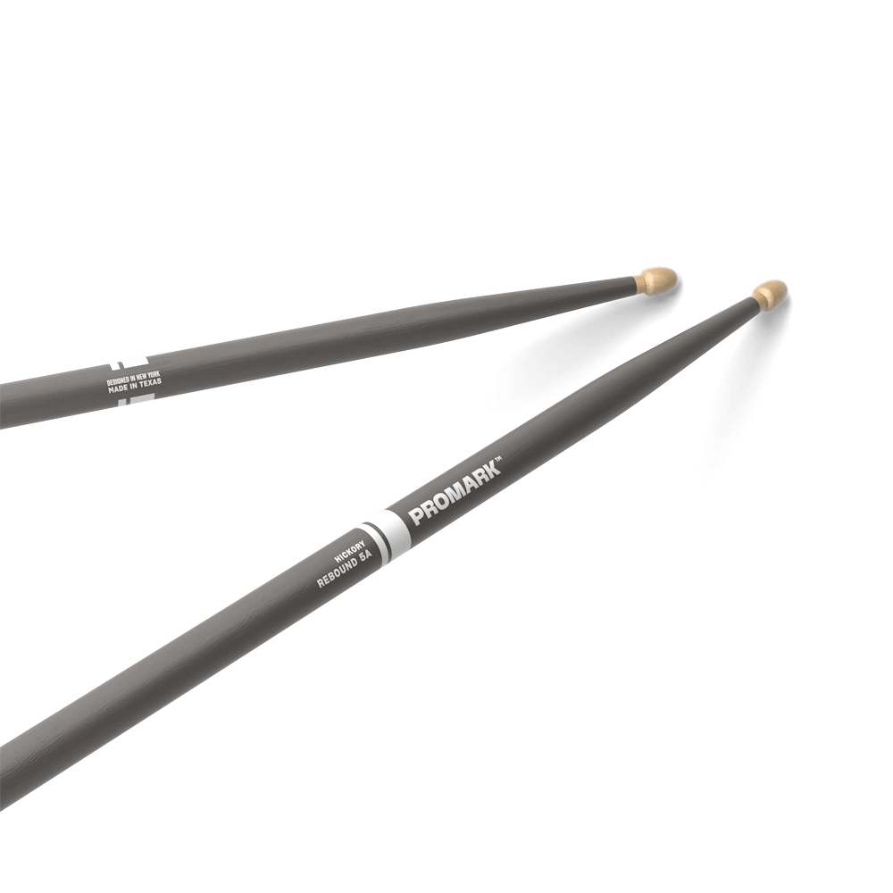 PROMARK RBH565AWGRAY REBOUND 5A PAINTED GRAY HICKORY ACORN WOOD TIP