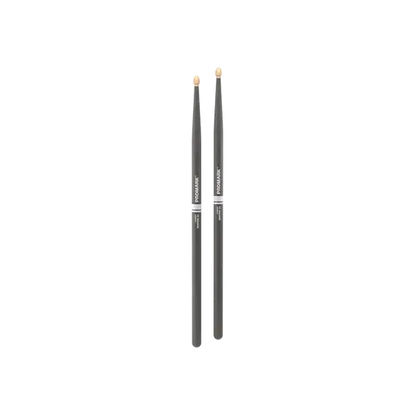 PROMARK RBH565AWGRAY REBOUND 5A PAINTED GRAY HICKORY ACORN WOOD TIP