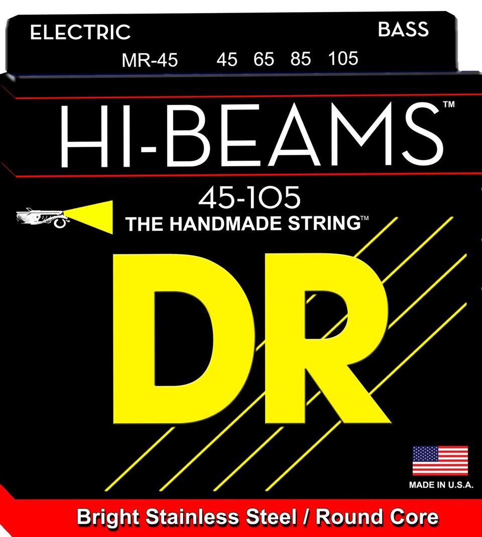 DR Hi-Beams Bright Stainless Steel Round Core Bass MR-45