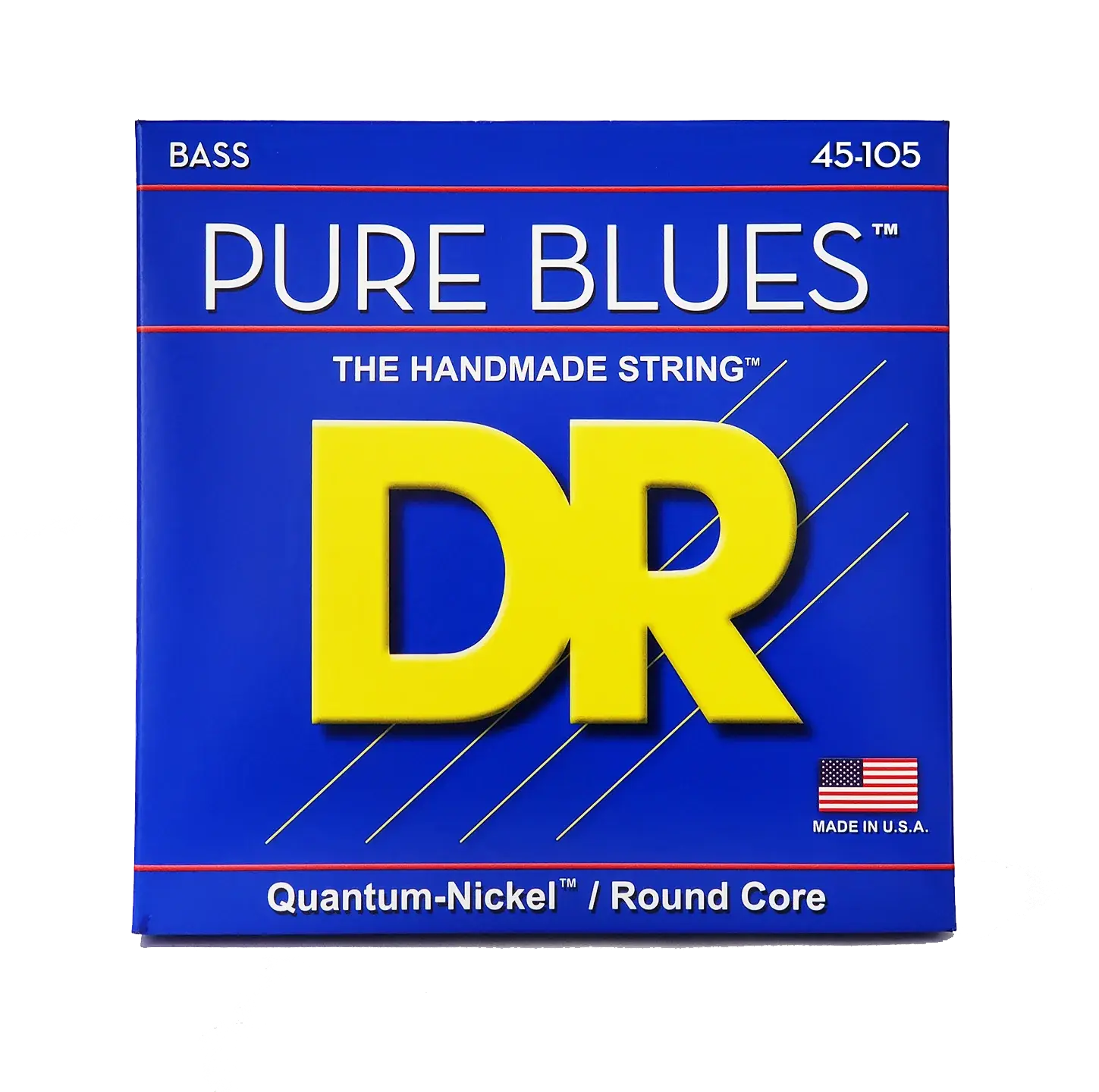 DR Pure Blues Quantum-Nickel Round Core Bass Strings 45-105