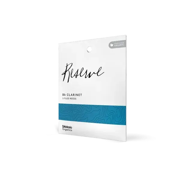 D'Addario Organic Reserve Bb Clarinet Reeds Strength 2.5 Individually-Sealed 3-Pack