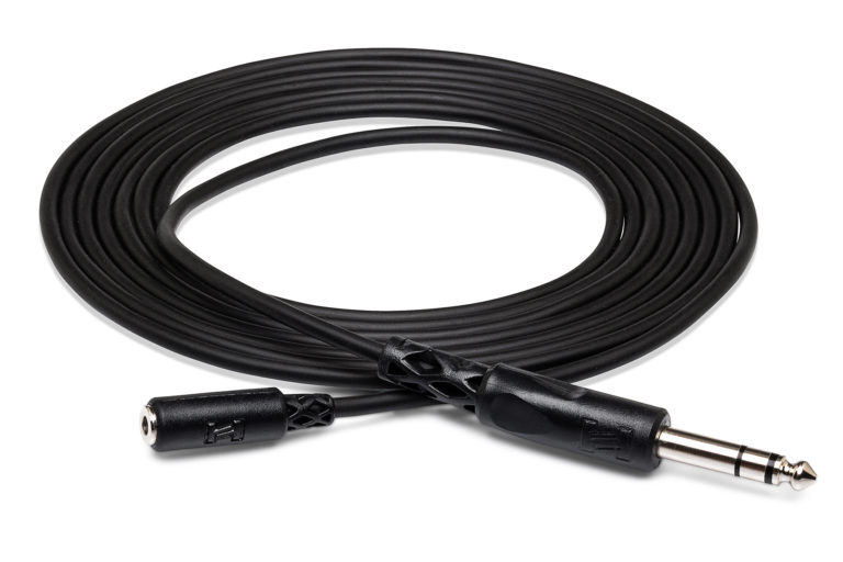Hosa HPE-310 10' Headphone Extension Cable 1/4 in TRS to 1/4 in TRS