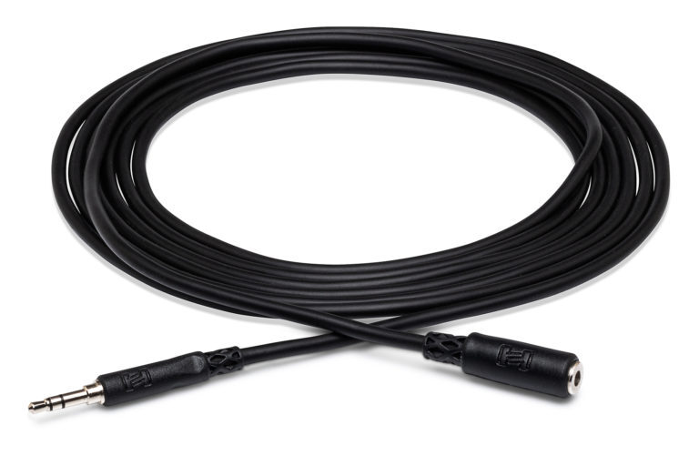 Hosa MHE125 3.5 mm TRSF to 3.5 mm TRSM 25 ft Headphone Extension Cable 