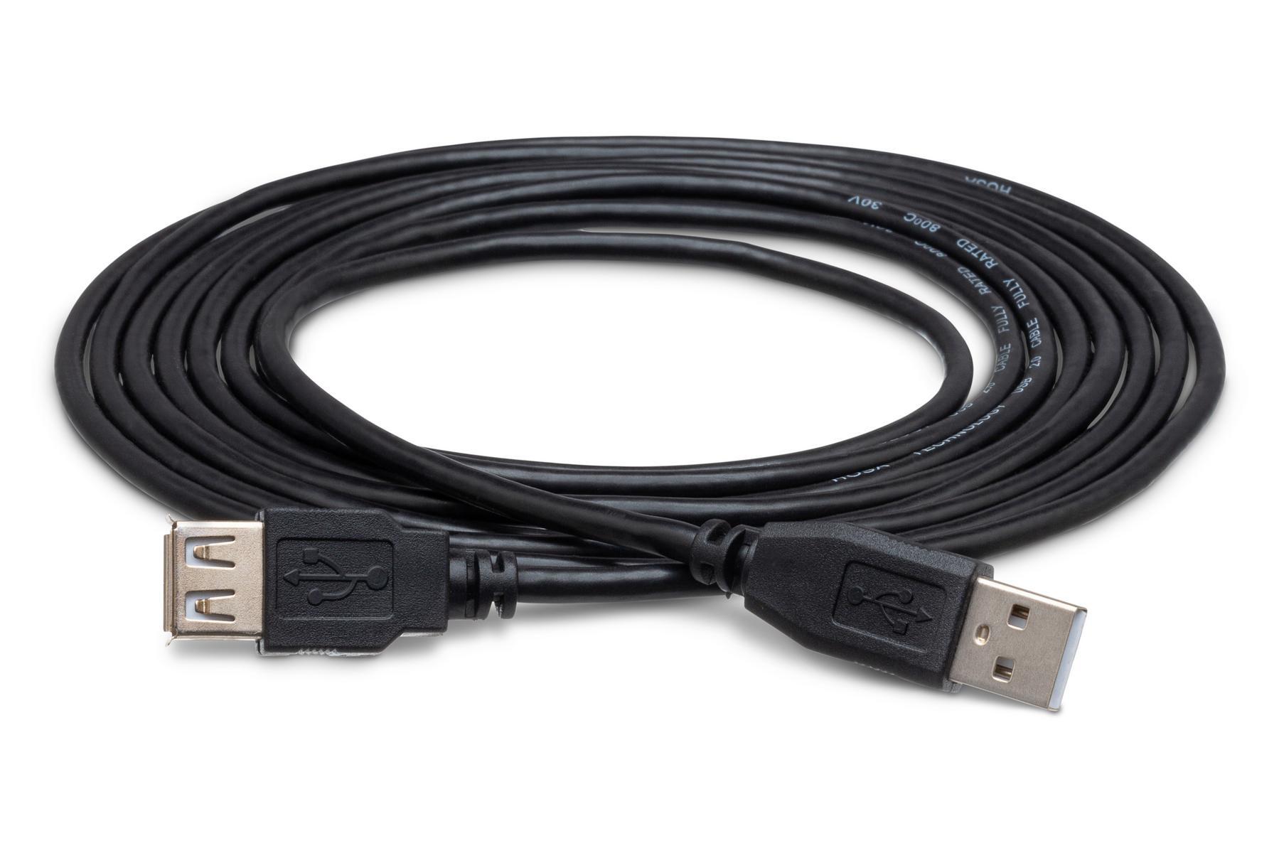 Hosa USB210AF High Speed USB Extension Type A (F) to Type A (M) 10 ft Cable