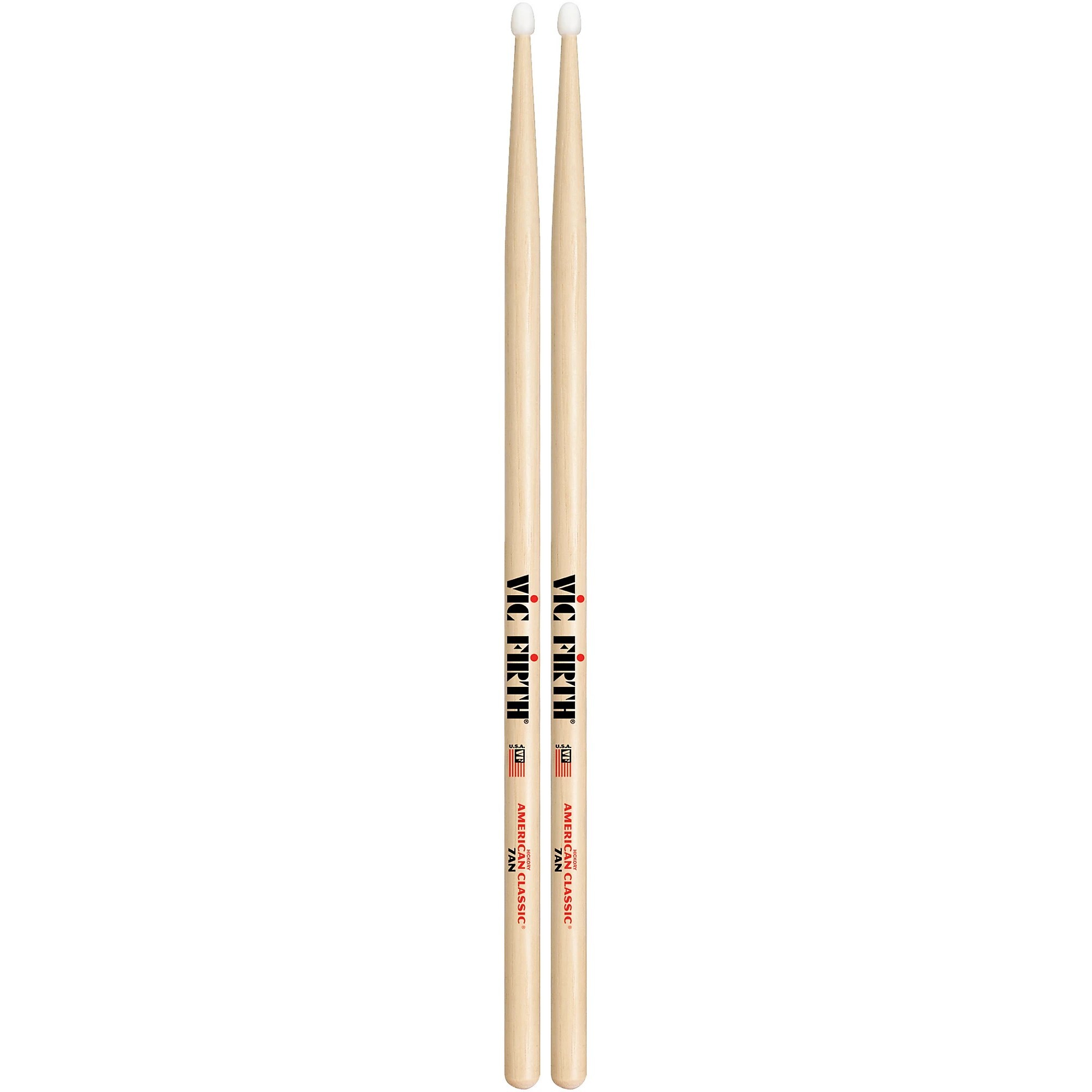 Vic Firth 7AN American Classic Hickory 7A Nylon Tip Drum Stick