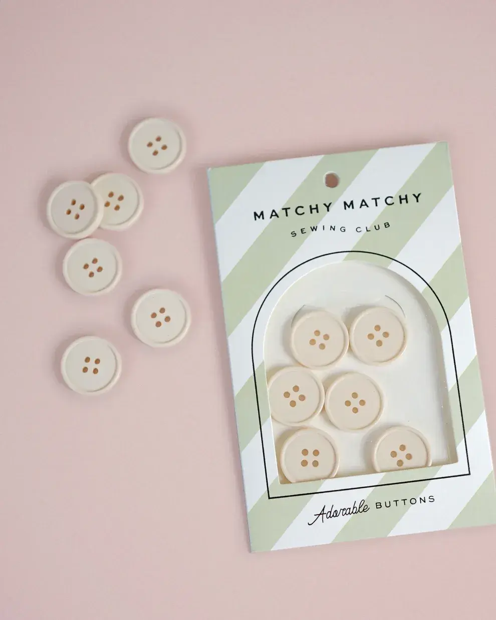 Matchy Matchy Sewing Club - 7/8 Retro Style Corzo Nut Button