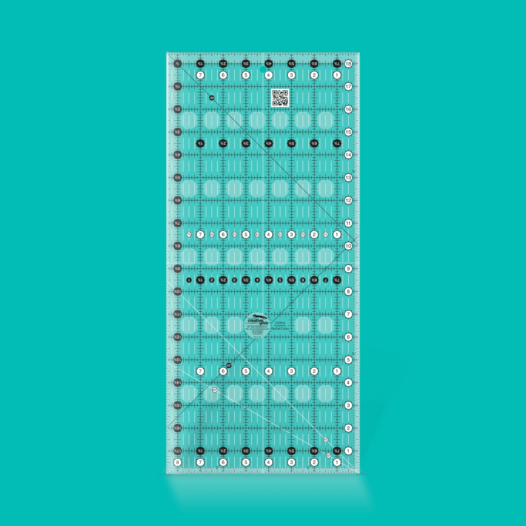 Creative Grids - Quilt Ruler 8-1/2 in x 18-1/2 in Rectangle