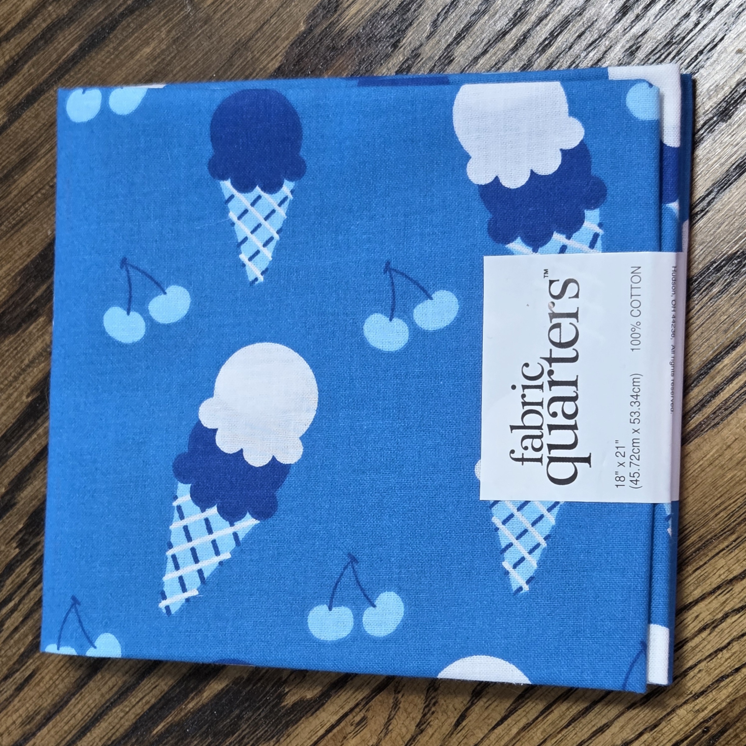 Paintbrush Studio - Fat Quarter 18 x 21 - Aqua Ice Cream Coll - #FQ7784432-C Blue