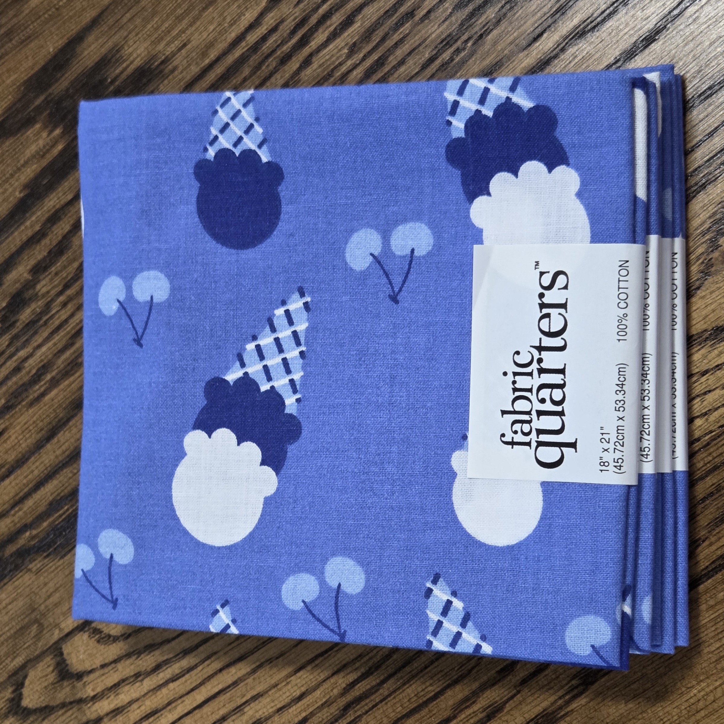 Paintbrush Studio - Fat Quarter 18 x 21 - Blue Ice Cream Coll - #FQ5960539-C Blue