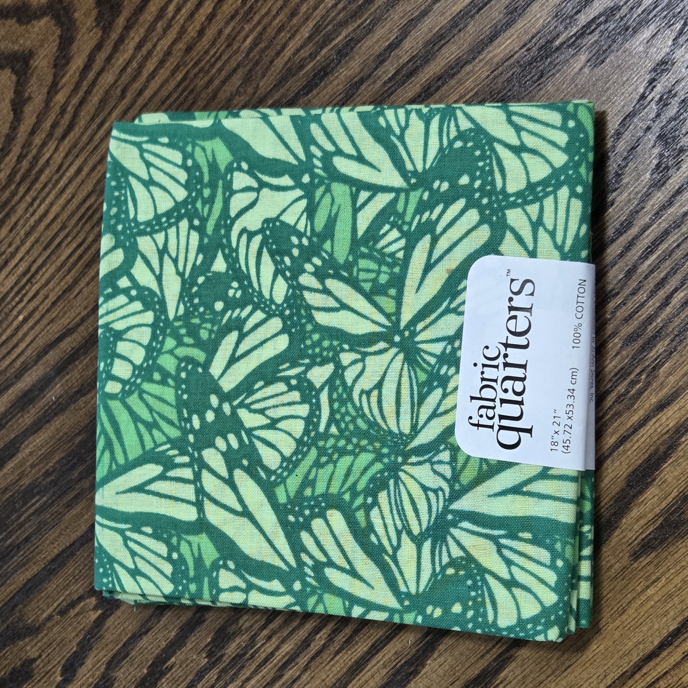 Paintbrush Studio - Fat Quarter 18 x 21 - Green Butterflies Coll - #FQ5576988-C Green 