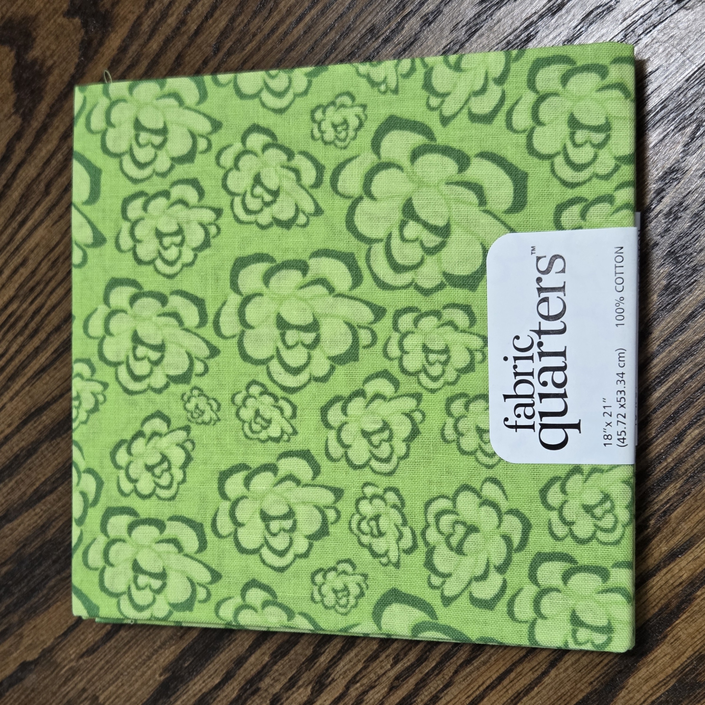 Paintbrush Studio - Fat Quarter 18 x 21 - Green Floral Geode Coll - #FQ7299266-A Green 