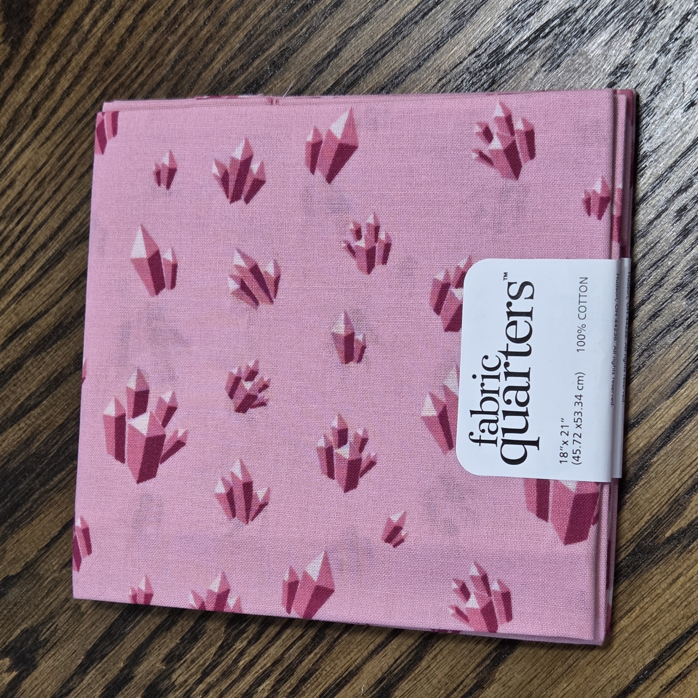 Paintbrush Studio - Fat Quarter 18 x 21 - Pink Floral Geode - #FQ7784911-A Pink