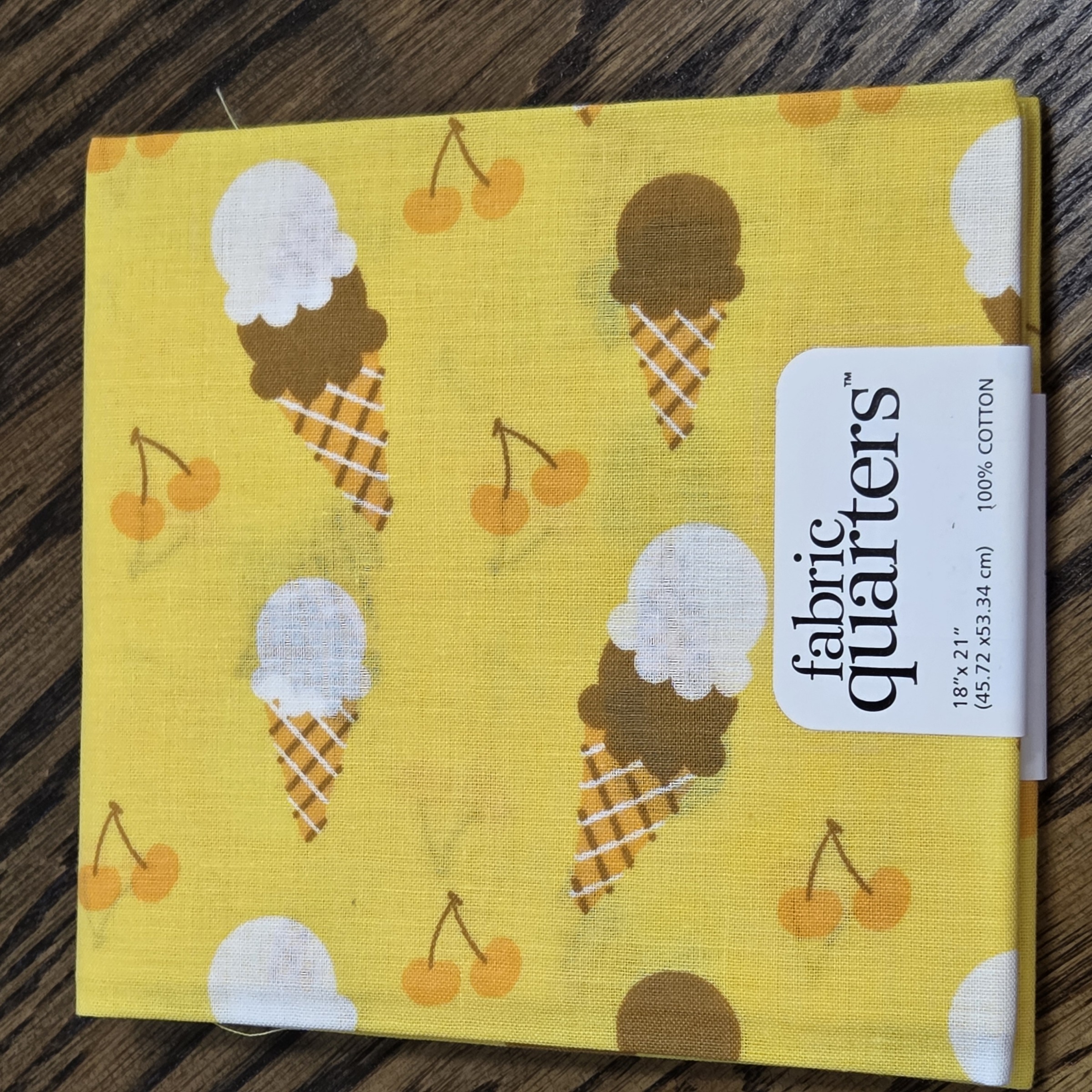 Paintbrush Studio - Fat Quarter 18 x 21 - Yellow Ice Cream Coll - #FQ7299076-A Yellow