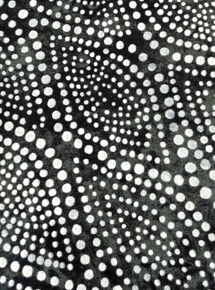 Wilmington WP Studio 108” Wide Quilt Backing Fabric – Black & White Diagonal Dot Modern Wide Back Cotton