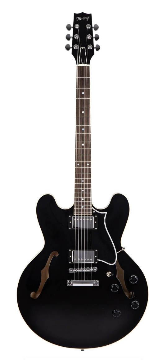 Heritage Standard II Collection H-535 Semi-Hollow Electric Guitar - Ebony
