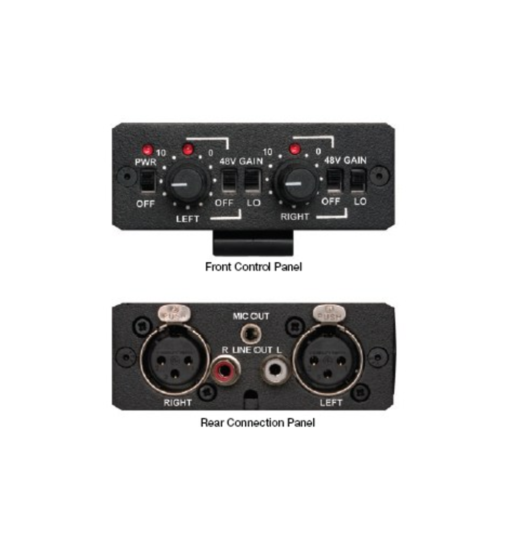 Beachtek DXA-10-U (USED) Two Channel, Battery-Powered Mic Preamp With Built-in Phantom Power