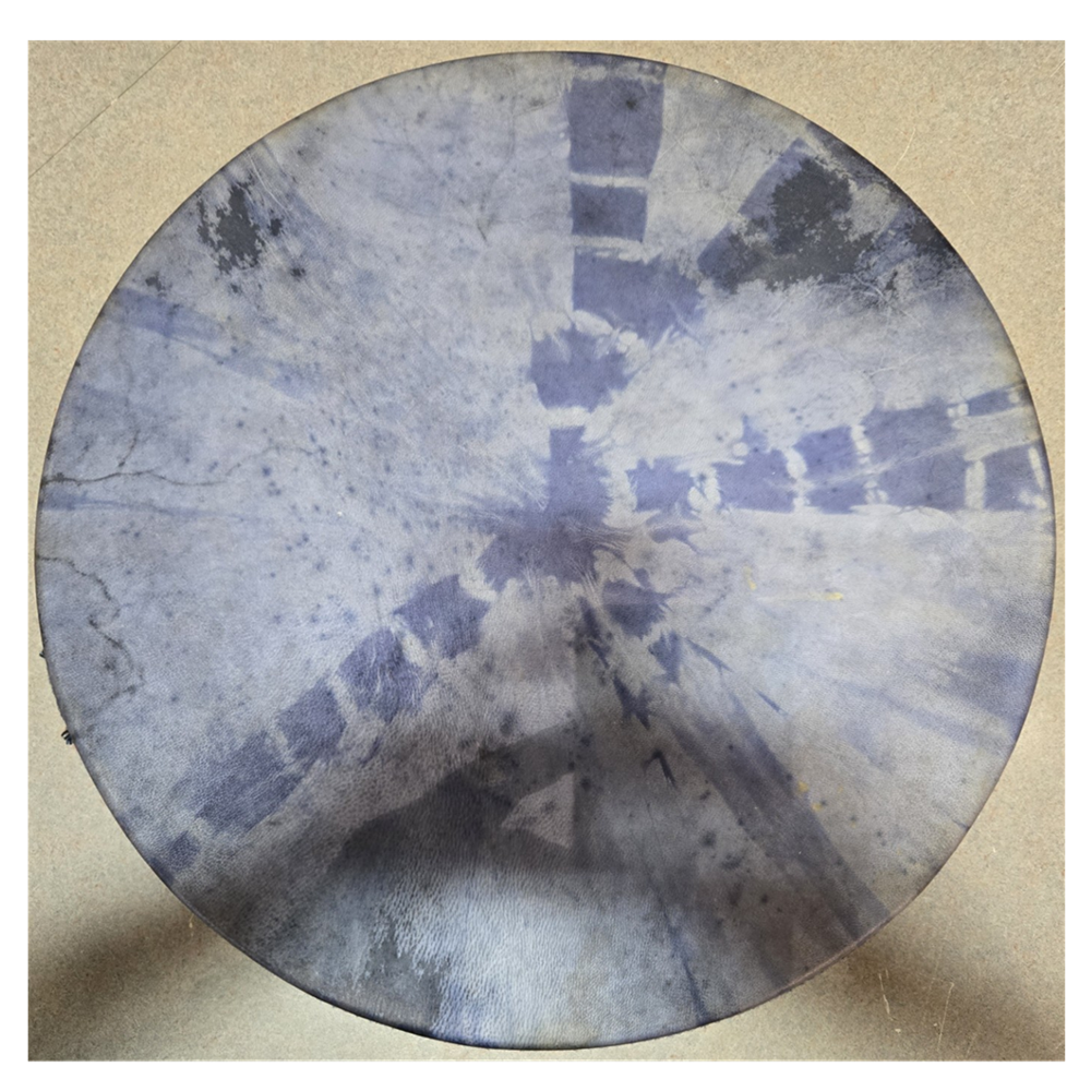 Drum Factory BLUEBODHRAN-U (Used) Billy Fairley Hand Made Double Bar Bodhran with Tipper - 18 Inch