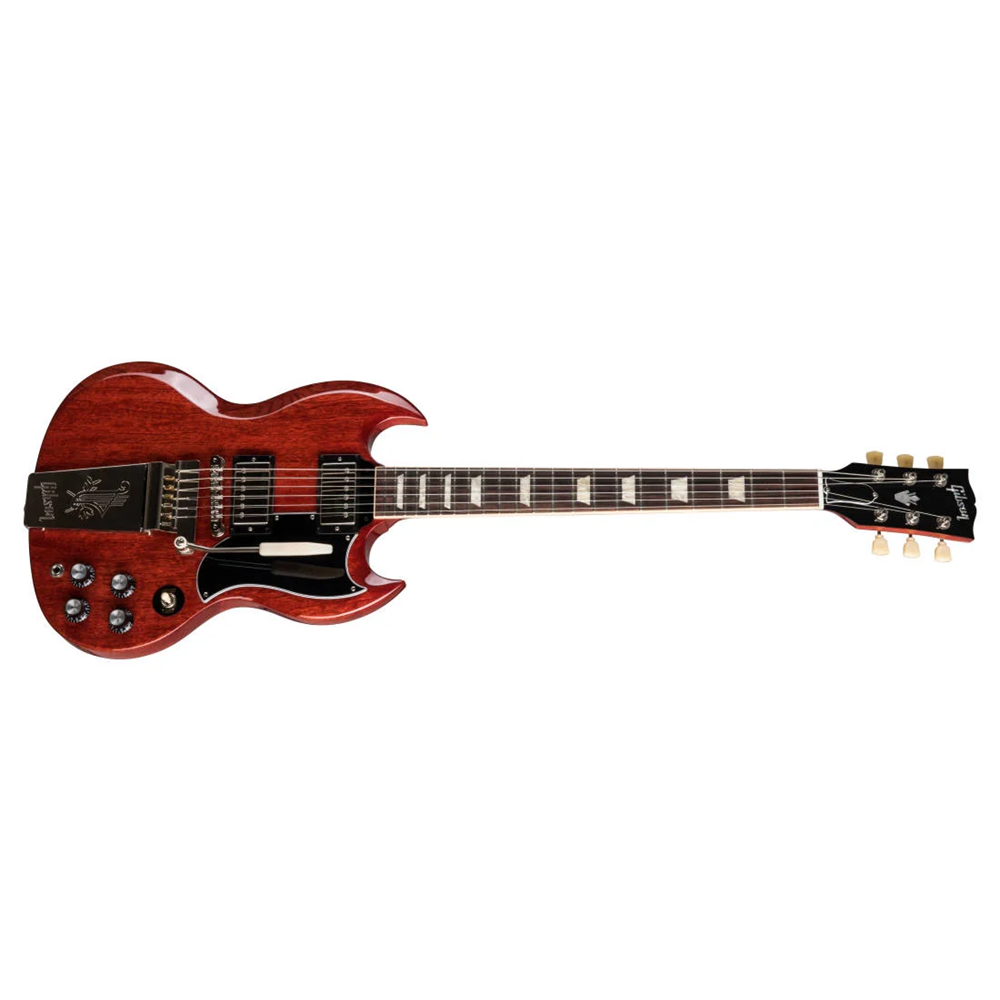 Gibson SG6100VCNM-U (Used) SG Standard '61 Maestro Vibrola Electric Guitar -  Vintage Cherry w/ Hardshell Case