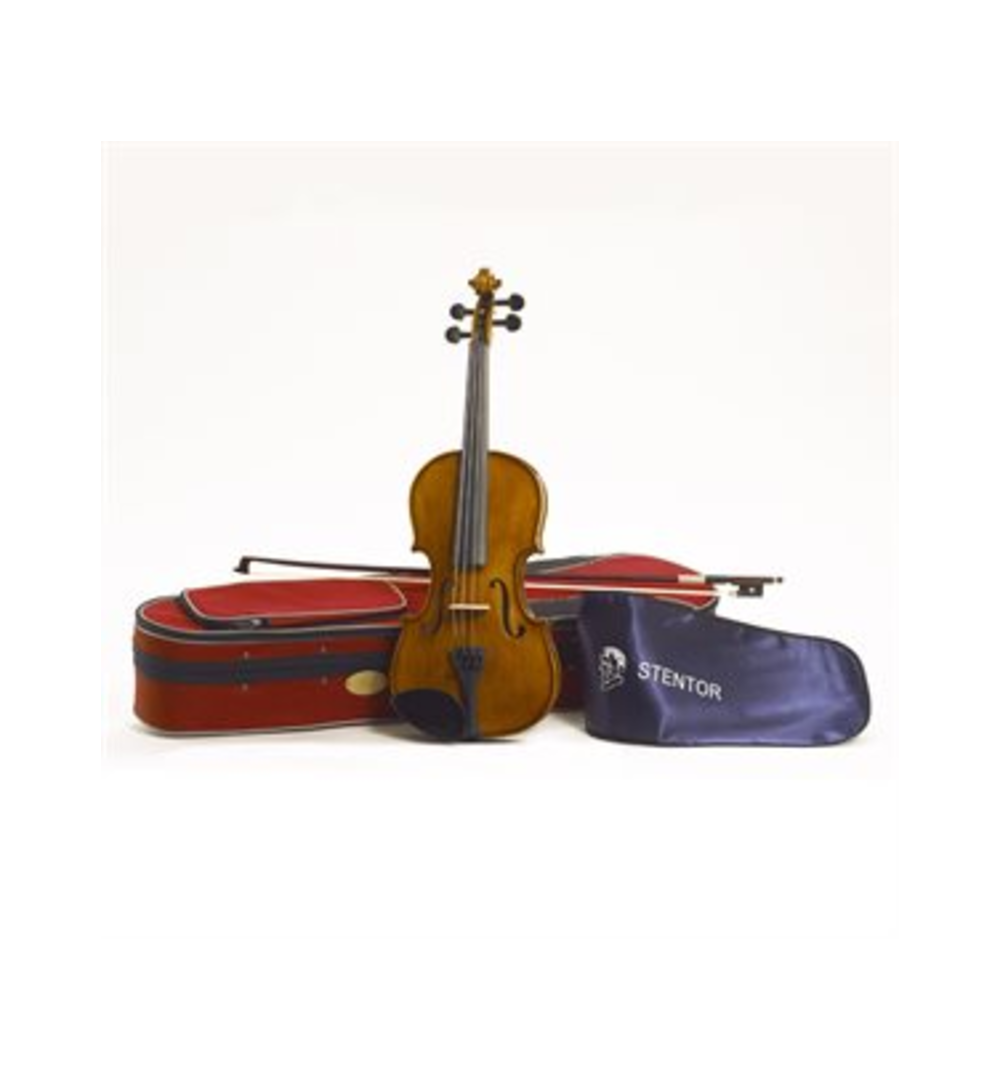 Stentor ST1500/8/0-U (USED) 1/8 Size Student II Violin Outfit  w/ Padded Softshell Case