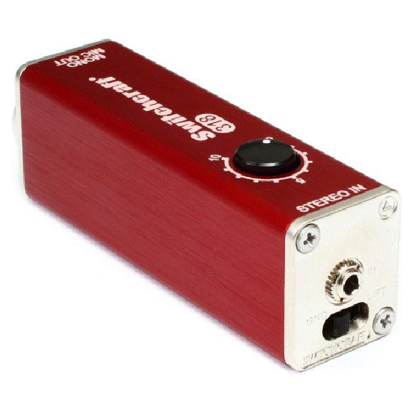 Switchcraft 318 1/8 Stereo Jack to Balanced, Mono 3-Pin Male XLR with Volume Control and Ground Lift Switch. (MIC Level Output)