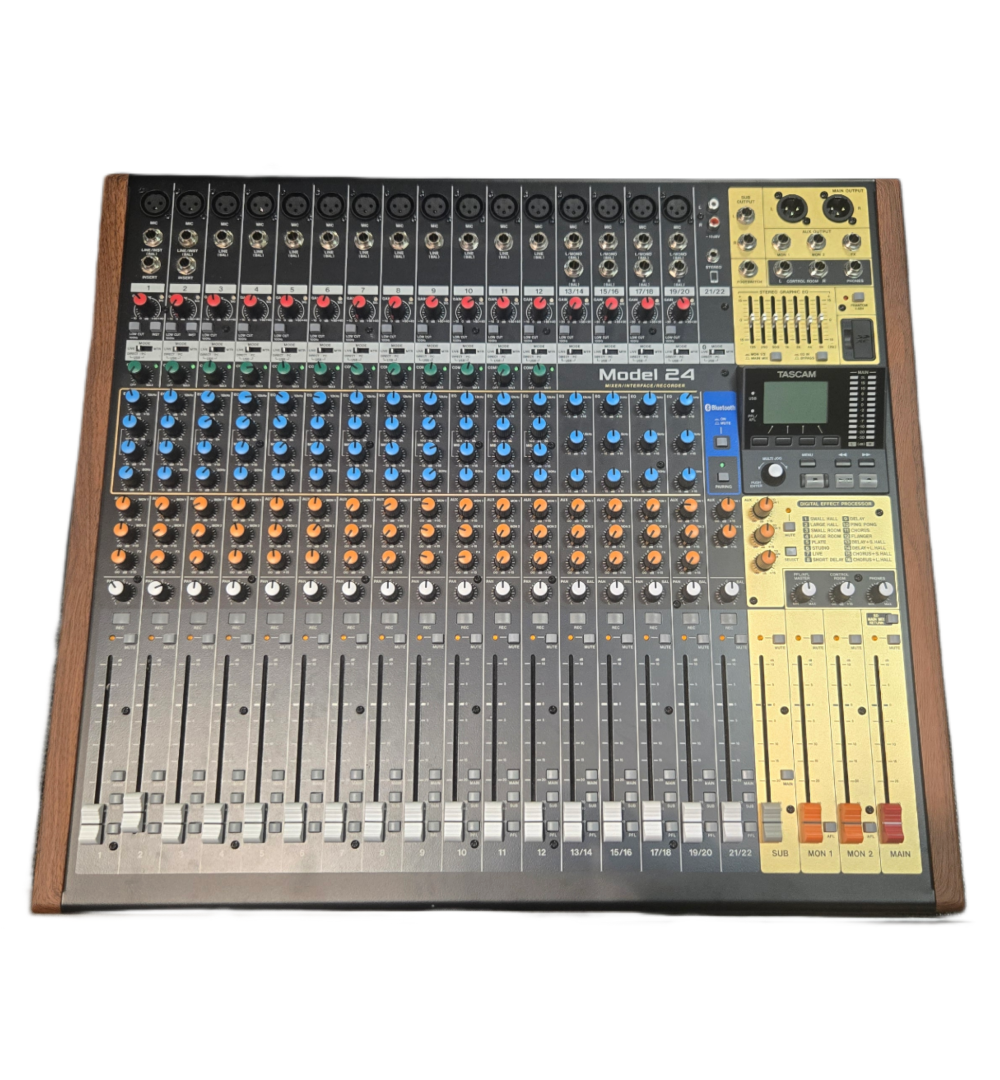 Tascam MODEL24-U (USED) Model 24 Multitrack Recorder with Integrated USB Audio Interface and Analog Mixer