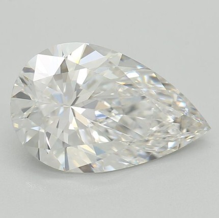 1.50Ct. Pear Shape Lab Grown Diamond VVS1 Clarity, D Color. IGI #LG360616603