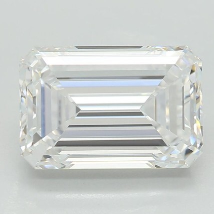 2.05Ct. Emerald Cut Lab Grown Diamond VVS2 Clarity, E Color.