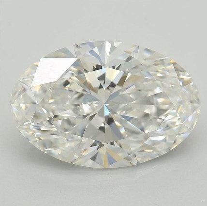5.03Ct, Oval, Lab Grown, VVS2 Clarity, E Color, IGI#LG692538469