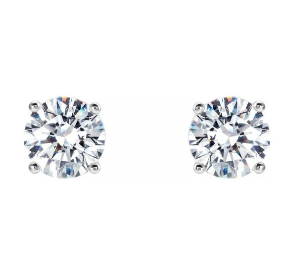 Certified 4.15Ct. Lab Grown Diamond Earrings VVS2/E IGI698533328 2.09Ct. IGI696571706 2.06Ct.
