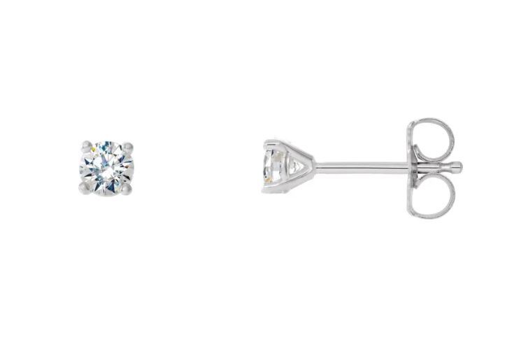 Lab Grown Diamond Stud Earrings 1/3ct Total Weight